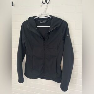 XS Black Under Armour Fitted Spring Jacket